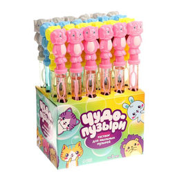 Цена за 24 шт. Мыльные пузыри Слон, МИКС, 120 мл - Funny toys фото 5