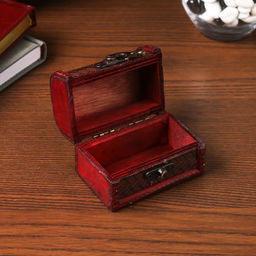 Шкатулка для украшений «Сундучок. Плетёнка », дерево, 6×5×8 см