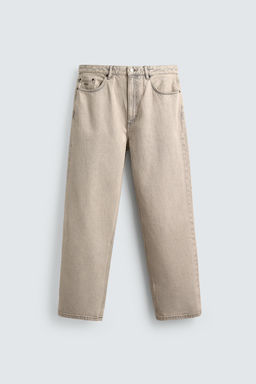 JEANS LOOSE FIT / Crudo / Marr?n - Zara фото 8