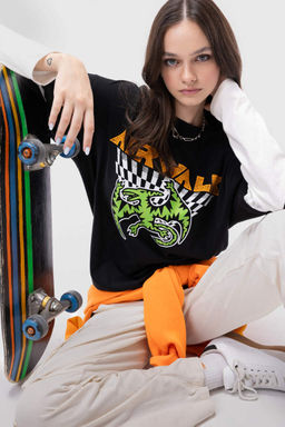 Футболка оверсайз с круглым вырезом и длинными рукавами Cool Airwalk