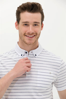 U. S. Polo Assn Мужская белая футболка с воротником-поло Неожиданная скидка в корзине - U.s. polo assn фото 2