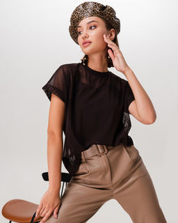 Двойка: Топ на бретельках и футболка-сетка - Sahar art lab фото 2