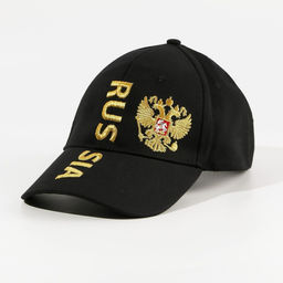 Кепка Russia, рр 56см, чёрная - Overhat фото 5