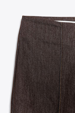 CONTRAST STITCH SEAM DETAIL FLARE TROUSERS - Zara фото 8