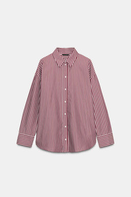 STRIPED POPLIN SHIRT - Zara фото 9