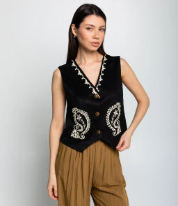 Жилет #КТ9836, чёрный