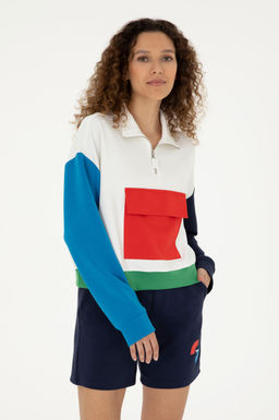 Женский белый свитшот Неожиданная скидка в корзине - U.s. polo assn фото 8