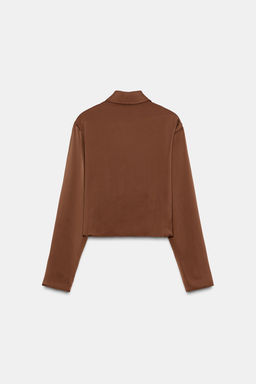 FLOWING SATIN SHIRT - Zara фото 5