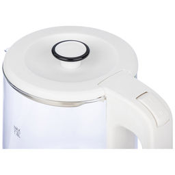 Чайник Homestar HS-1008 (1,8 л), стекло, белый 107009