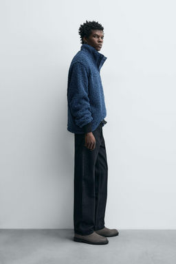 FAUX SHEEPSKIN FLEECE SWEATSHIRT - Zara фото 4