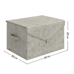 VAL MM-BOX-TM Короб стеллажный с крышкой, большой, 40*30*25 см, MONET MORNING, шт