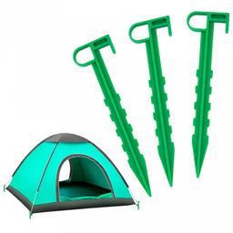 Колышки для огорода h14см, полипропилен, зеленый, набор 10шт (Беларусь)