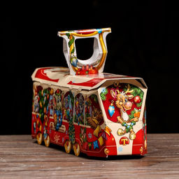 Цена за 5 шт. Подарочная коробка Трамвай красный , 33 х 9 х 11 см - Simaland фото 3