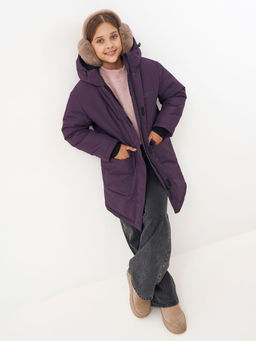 Куртка зимняя 25377-518 ежевичный