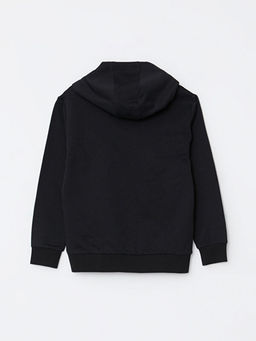 Kap??onlu Basic Uzun Kollu Erkek ?ocuk Sweatshirt - Waikiki фото 2