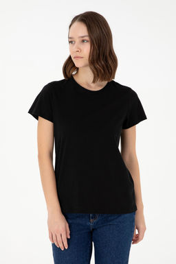 Женская черная базовая футболка Неожиданная скидка в корзине - U.s. polo assn фото 8