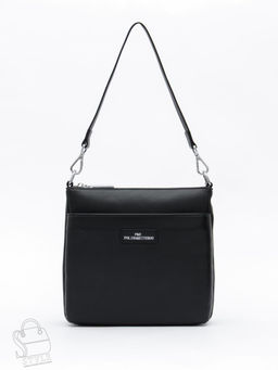 Сумка женская кожаная 2378Y black Polina&Eiterou