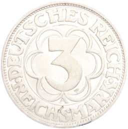 Монета 3 рейхсмарки 1927 года A Германия 1000 лет Нордхаузену