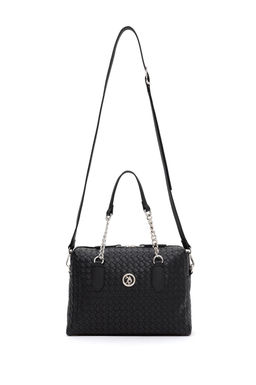 Женская черная сумка через плечо Неожиданная скидка в корзине