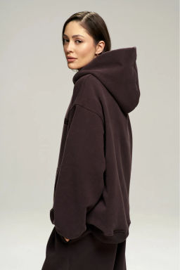 Худи с начесом Brown - Erist store фото 9