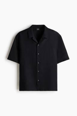 Camisa resort en mezcla de lino Relaxed Fit - H&m фото 5