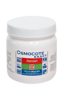 БТ Osmocote Exact Standart 3-4 NPK 16-9-12+2MgO+МЭ 500 гр (10 шт./упак.)