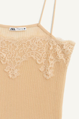 LIMITED EDITION RIBBED LACE TOP - Zara фото 5