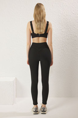 TRENDYOLMILLA Siyah Dikis Detayl? Tam Boy Orme Spor Tayt THMSS25TY00016  фото 5