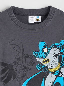 Batman Bask?l? Erkek ?ocuk Sweatshirt