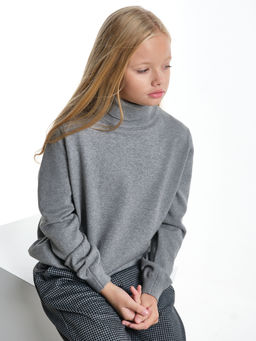 Джемпер (водолазка) 33-12240 т.серый