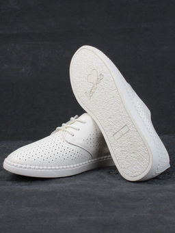 03-PDXL138-1 LT. BEIGE Полуботинки спортивные женские (натуральная кожа) - Фабричный китай фото 15