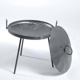 Сковорода садж сковорода Костер диаметр 45см, толщина стали 2 мм, 40 х 49 х 3 см - Simaland фото 3