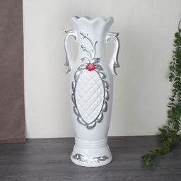 Ваза 60 см белая / FLW-81 /уп 8/ white - ГалеонТрейд фото 2