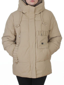 YR-6616 BEIGE Куртка зимняя женская (150 гр. холлофайбер)