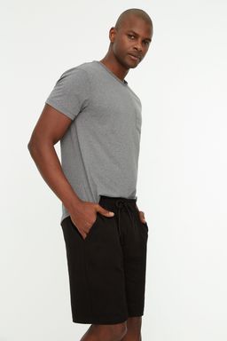 TRENDYOL MAN Tas Regular/Normal Kesim Orta Boy Lastik Belli Bagc?kl? Dikis Detayl? Sort TMNSS20SR0070 - Trendyolmilla фото 9