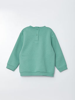 Bisiklet Yaka Uzun Kollu Bask?l? K?z Bebek Sweatshirt 2li - Waikiki фото 3