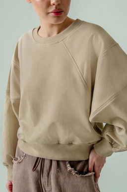 Арт. 15110/5 Свитшот женский укороченный one size (42-50) Цвет:бежевый - Калинка фото 10