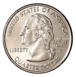 Монета 25 центов (1/4 доллара) 2008 года D США Штаты и территории  Аризона