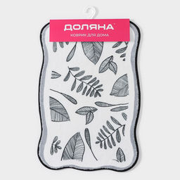 Коврик для дома Доляна Ливьен, 40?60 см, белый