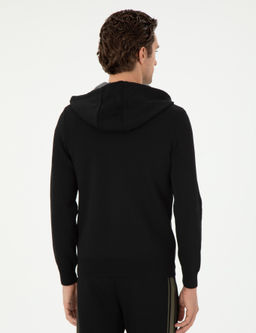 Черный трикотажный кардиган стандартного кроя - Cacharel фото 5