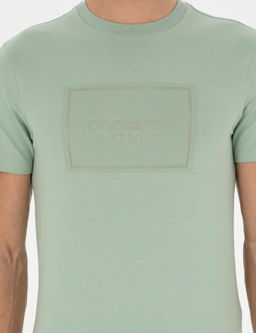 Haki Slim Fit Bisiklet Yaka T-shirt
