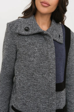 ЗЛАТА Кардиган В1849/ч/б-джинс