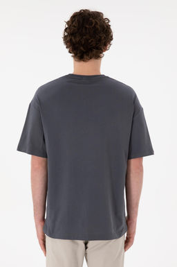 Erkek Oversize Fit Bisiklet Yaka Antrasit Ti__rt Sepette S_rpriz _ndirim - U.s. polo assn фото 6