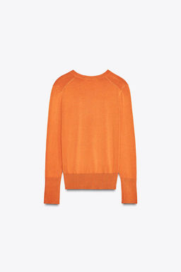 BASIC PLAIN KNIT SWEATER - Zara фото 4