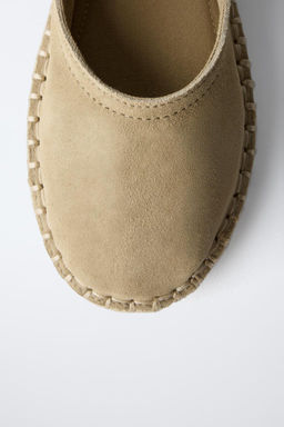 JUTE SUEDE BALLERINAS - Zara фото 6