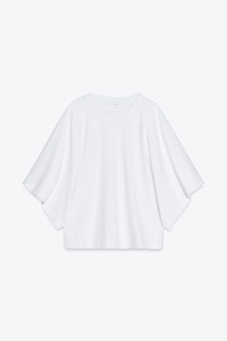 WASHED CAP SLEEVE T-SHIRT - Zara фото 6