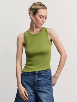 Базовая майка в рубчик / Zarina