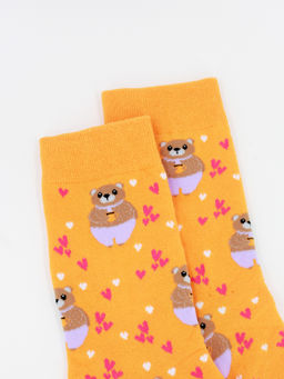 Носки р.35-40 Cute Animals Мишка с кружкой - Krumpy фото 2