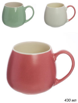 Кружка 440 мл Классика Бочонок / RT-988 /уп 72/ микс