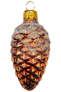 (цена за 3 шт) Елочное украшение Шишка в снегу Ф2-90/131 - Коломеев фото 2